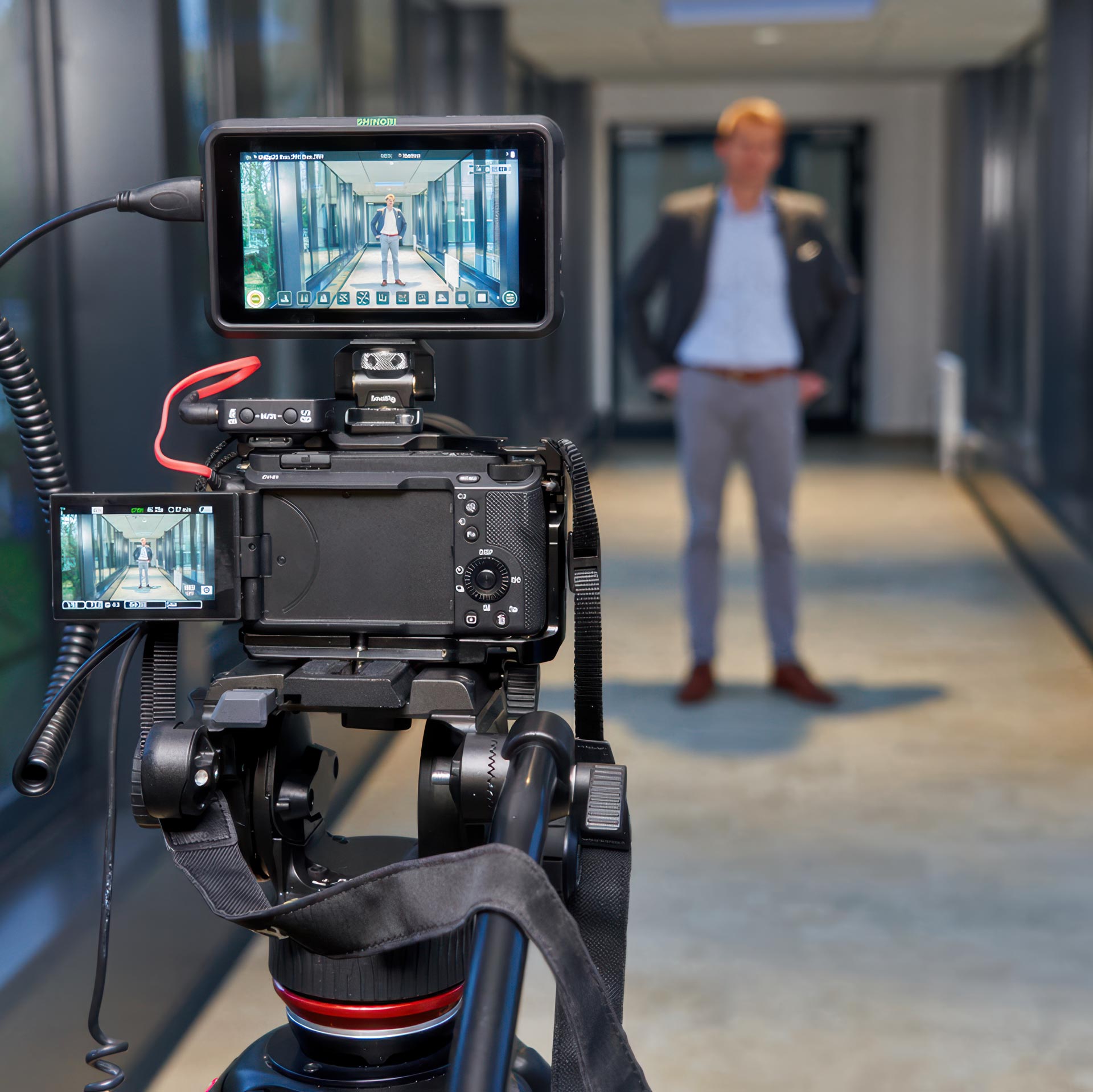 Videoaufnahme Interview-Szene