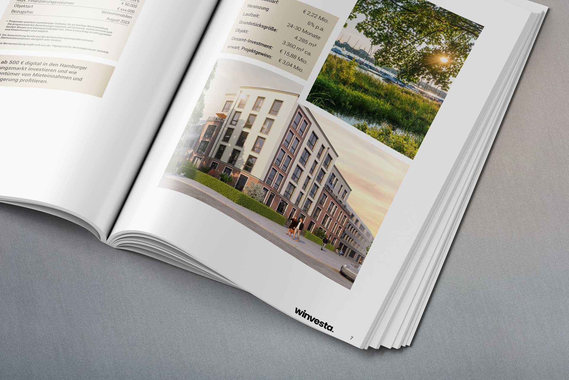 Beispiel für Corporate Design winvesta